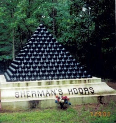 Sherman's Headquarters Marker. Click for full size. Sherman's Headquarters Marker image. Click for full size.