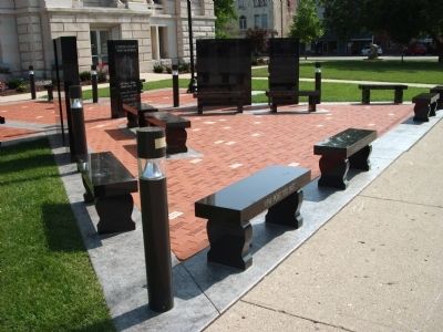 Clinton County War Memorial - - Few Steps Away.... image. Click for full size.