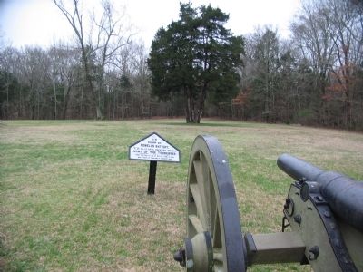 Camp of Powell's Battery. Click for full size. Camp of Powell's Battery image. Click for full size.