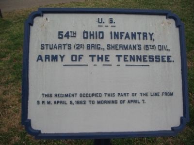 54th Ohio Infantry Tablet. Click for full size. 54th Ohio Infantry Tablet image. Click for full size.