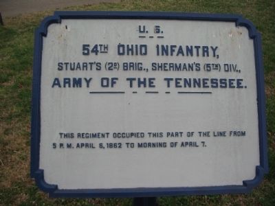 54th Ohio Infantry Tablet image. Click for full size.