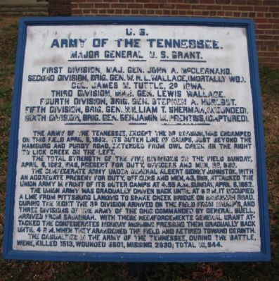Army of the Tennessee Tablet image. Click for full size.