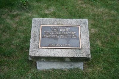 Nash House Marker. Click for full size. Nash House Marker image. Click for full size.