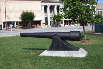 Left Side of Cannon - - Behind the Memorial image. Click for full size.