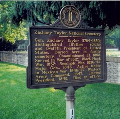 Zachary Taylor National Cemetery Marker image. Click for full size.