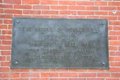 The Battle of Bunker Hill Marker image. Click for full size.