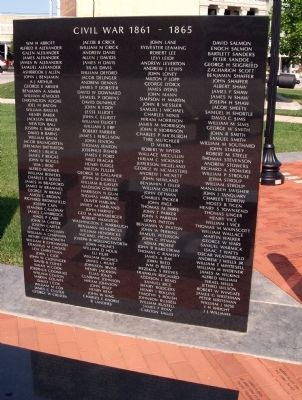 Left Large Panel of War Memorial Marker image. Click for full size.