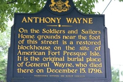 Anthony Wayne Marker. Click for full size. Anthony Wayne Marker image. Click for full size.