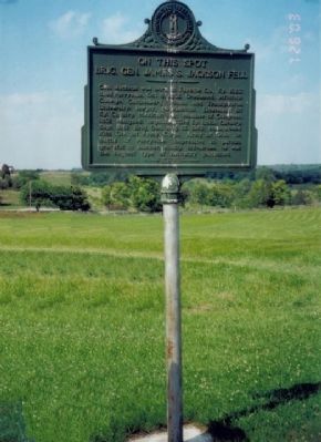 On this Spot Brig. Gen. James S. Jackson Fell Marker image. Click for full size.