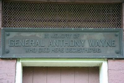 General Anthony Wayne Blockhouse Marker. Click for full size. General Anthony Wayne Blockhouse Marker image. Click for full size.