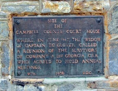 Site of the Campbell County Court House Marker image. Click for full size.
