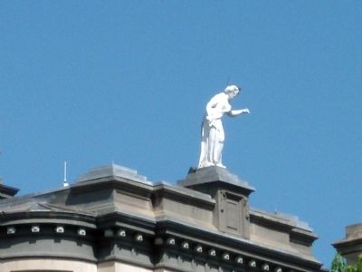 Another Statue on Clinton County Courthouse image. Click for full size.