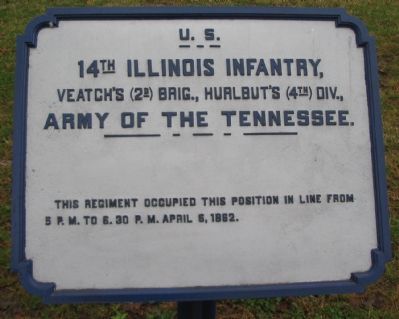 14th Illinois Infantry Tablet image. Click for full size.