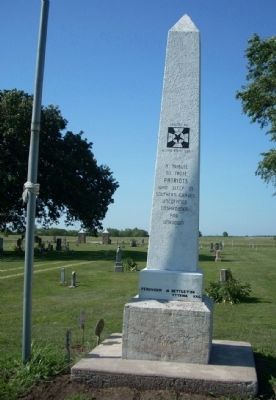 Melvern Civil War Tribute Marker. Click for full size. Melvern Civil War Tribute Marker image. Click for full size.