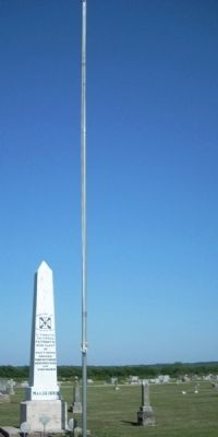 Melvern Civil War Tribute Marker. Click for full size. Melvern Civil War Tribute Marker image. Click for full size.