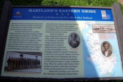 Maryland's Eastern Shore CWT Marker. Click for full size. Maryland's Eastern Shore CWT Marker image. Click for full size.