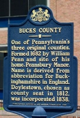 Bucks County Marker image. Click for full size.