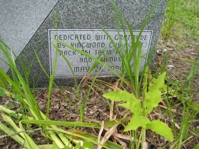 Kingwood Township Veterans Monument - Dedication image. Click for full size.