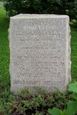 John Fitch's Steamboat Marker image. Click for full size.