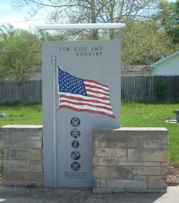 Lawrence Veterans' Memorial Marker. Click for full size. Lawrence Veterans' Memorial Marker image. Click for full size.