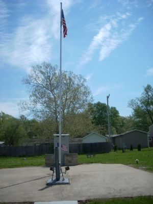 Lawrence Veterans' Memorial Marker. Click for full size. Lawrence Veterans' Memorial Marker image. Click for full size.