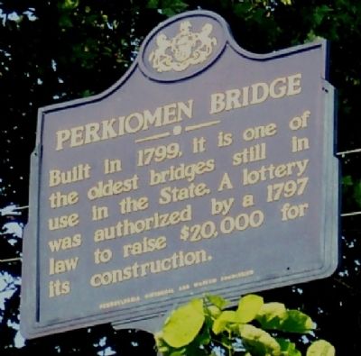 Perkiomen Bridge Marker image. Click for full size.