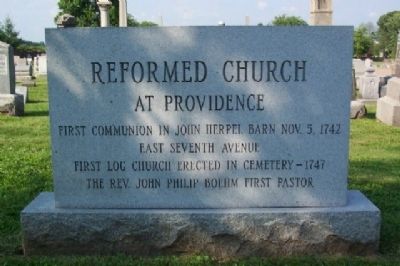 Reformed Church at Providence Marker image. Click for full size.