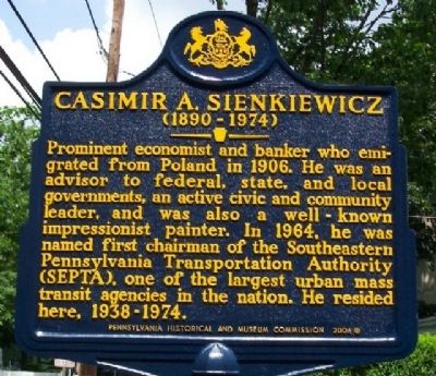 Casimir A. Sienkiewicz Marker image. Click for full size.