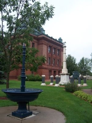 The First Civil War Monument Marker. Click for full size. The First Civil War Monument Marker image. Click for full size.