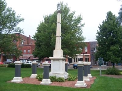 The First Civil War Monument Marker. Click for full size. The First Civil War Monument Marker image. Click for full size.