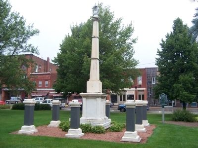 The First Civil War Monument Marker image. Click for full size.
