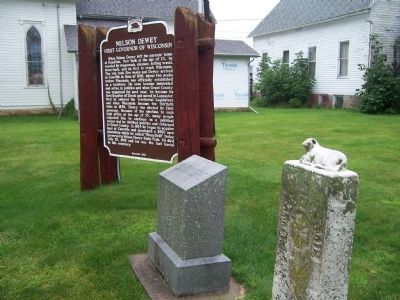 Gravestone of Nelson Dewey, First Governor of Wisconsin image. Click for full size.