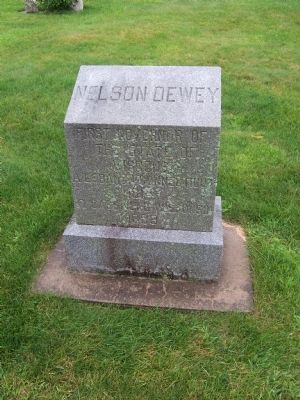 Gravestone of Nelson Dewey, First Governor of Wisconsin image. Click for full size.