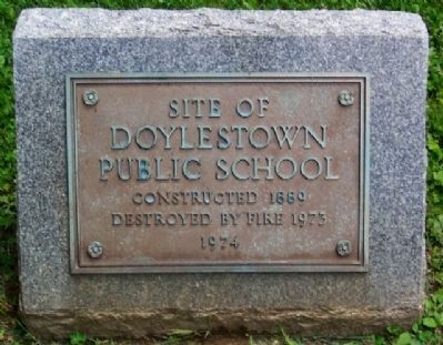 Site of Doylestown Public School Marker image. Click for full size.