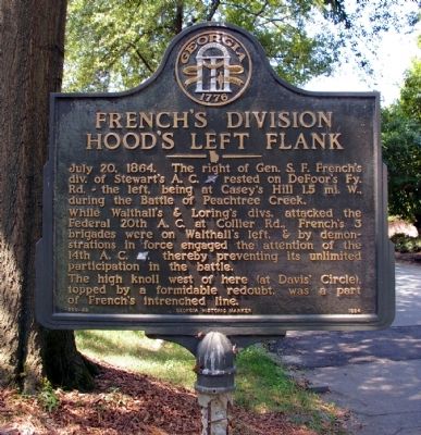 French’s Division Hood’s Left Flank Marker image. Click for full size.