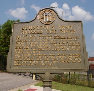 Johnston’s Army Crossed the River Marker. Click for full size. Johnston’s Army Crossed the River Marker image. Click for full size.