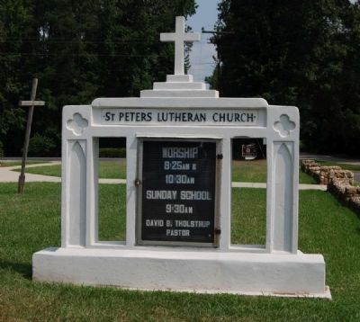 St. Peter Church Sign image. Click for full size.
