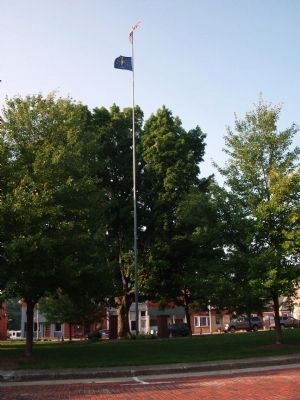 Memorial Flag Pole - - image. Click for full size.