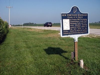 Looking West - - New Purchase Boundary Marker image. Click for full size.