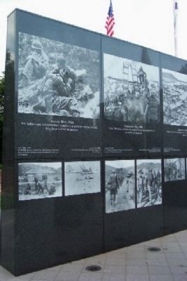Laser Engraved Photos on the Philadelphia Korean War Memorial image. Click for full size.