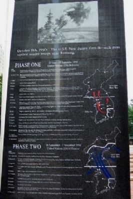Korean War Phases One and Two image. Click for full size.
