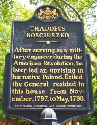 Thaddeus Kosciuszko Marker. Click for full size. Thaddeus Kosciuszko Marker image. Click for full size.