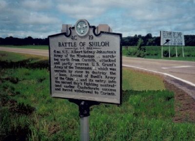 Battle of Shiloh Marker image. Click for full size.
