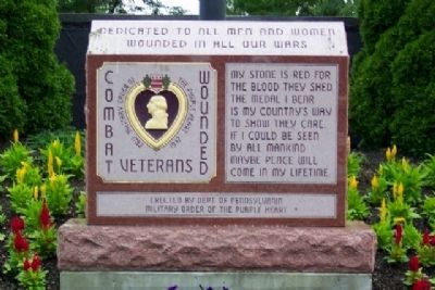 Purple Heart Memorial. Click for full size. Purple Heart Memorial image. Click for full size.