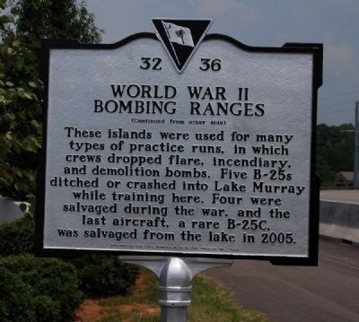 World War II Bombing Ranges Marker - Reverse image. Click for full size.