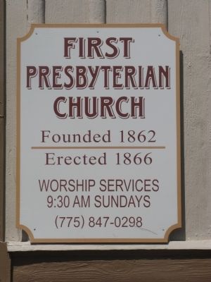The Second First Presbyterian Church Marker. Click for full size. The Second First Presbyterian Church Marker image. Click for full size.