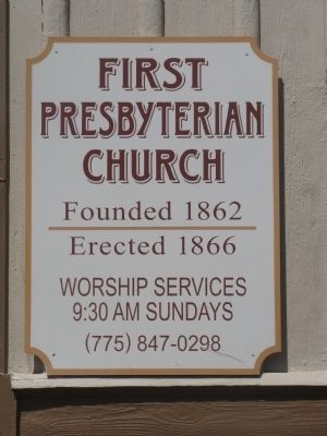The Second First Presbyterian Church Marker image. Click for full size.