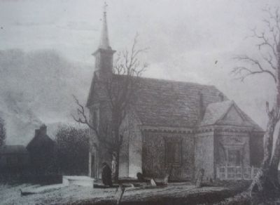 Old Swedes' Church Engraving on Marker. Click for full size. Old Swedes' Church Engraving on Marker image. Click for full size.