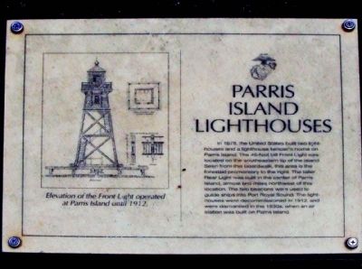 Parris Island Lighthouses Marker image. Click for full size.