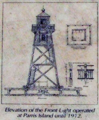 Elevation of the front Light operated at Parris Island until 1912. image. Click for full size.